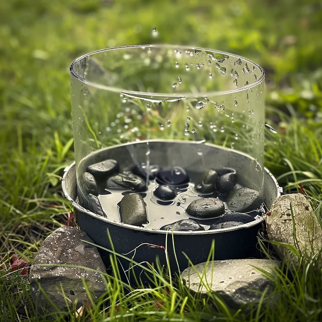 home made rain collector