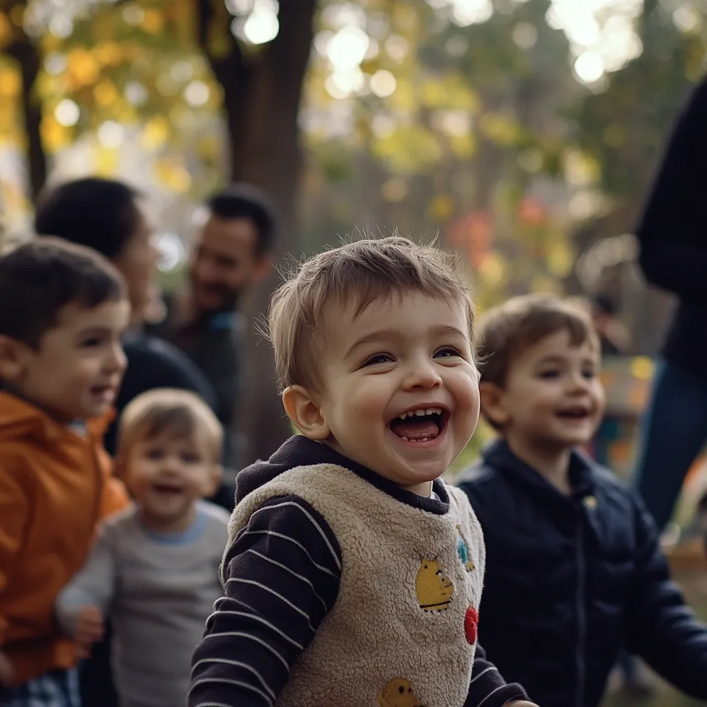 young children having fun outdoors