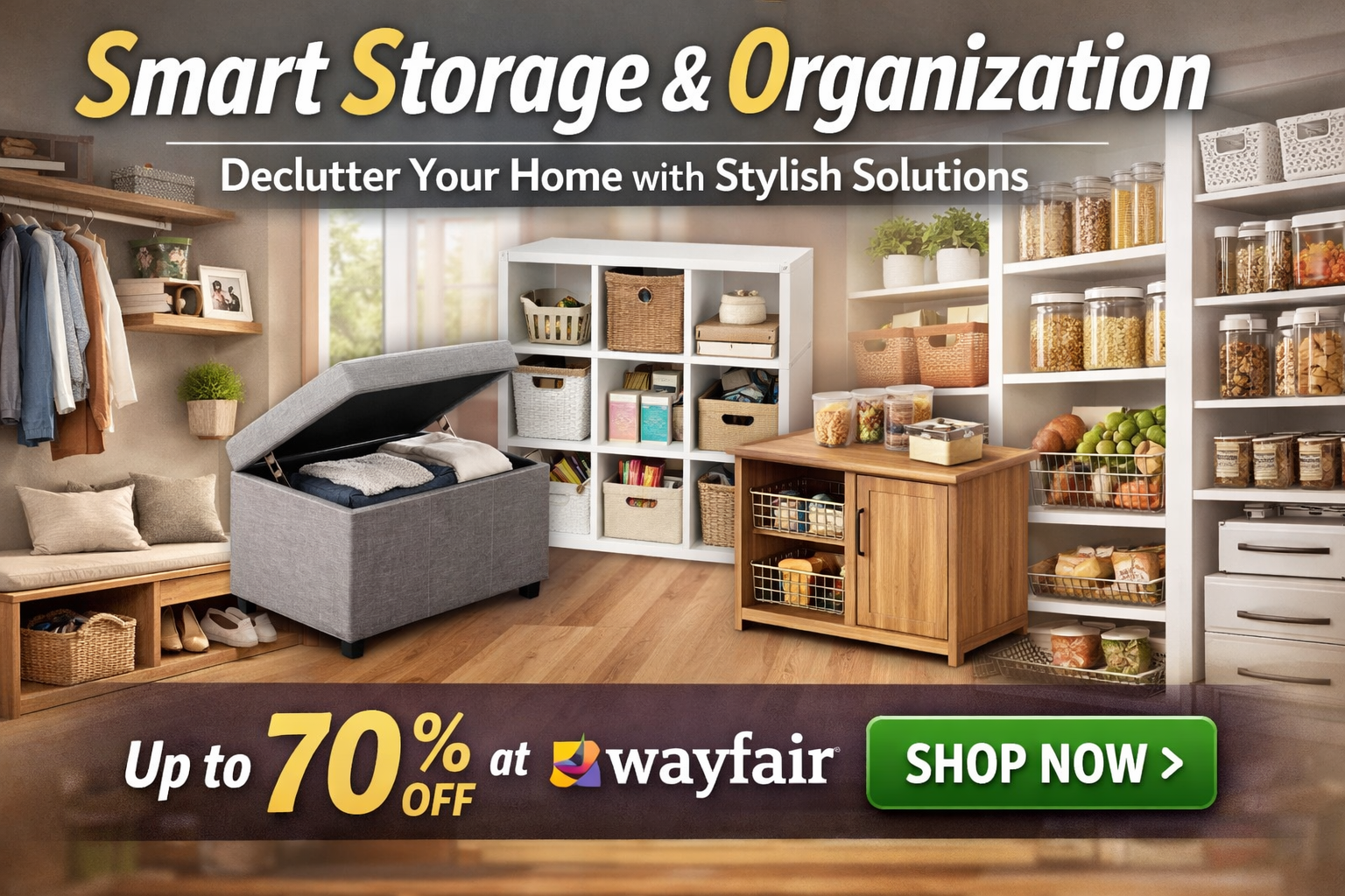 Smart Storage & Organization Solutions to Instantly Declutter Your Home